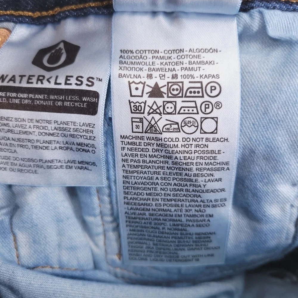 LEVIS 501 Jeans Mens Size 40x30 Classic Fit Straight Button Fly Dark Wash Denim